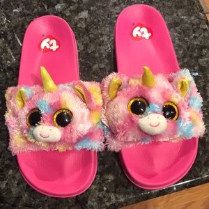 Ty Unicorn Beanie Baby Slides